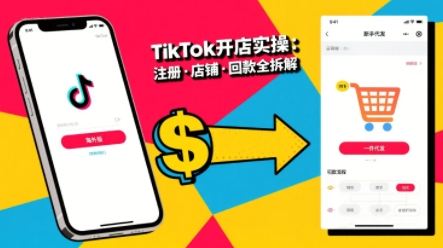 TikTok从开店到投流的进阶课，从基础实操到高阶技巧一网打尽-凌云网创