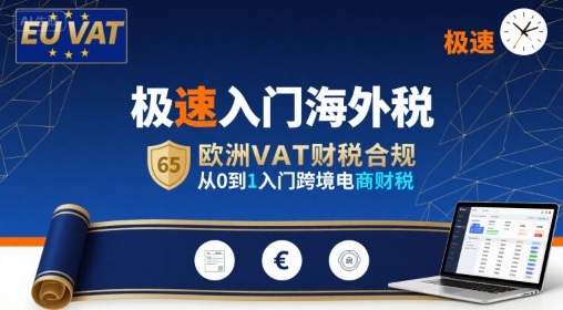 极速入门海外税，欧洲VAT财税合规，从0到1入门跨境电商财税-凌云网创