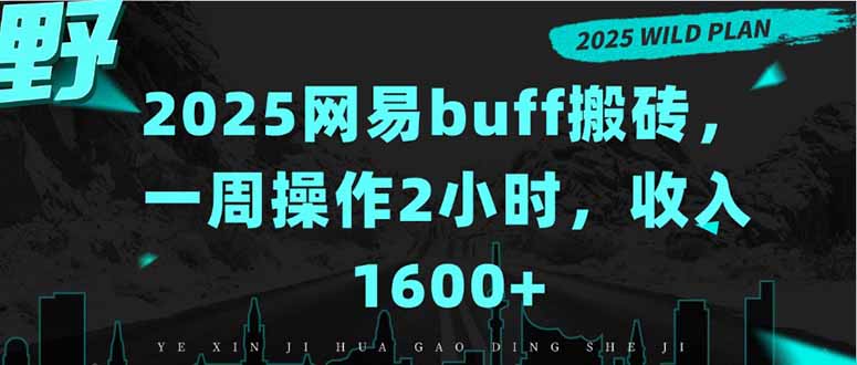 2025网易buff搬砖，一周操作2小时，收入1600+-凌云网创