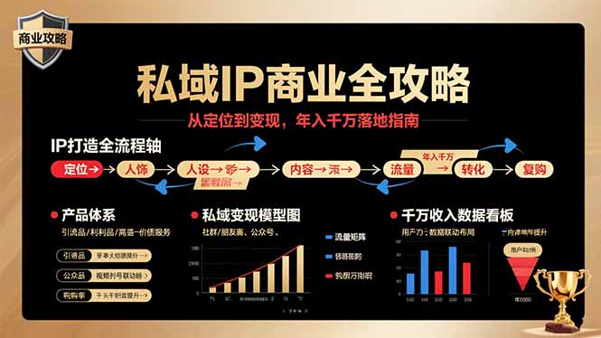 私域IP商业全攻略，从定位到变现，年入千万落地指南-凌云网创