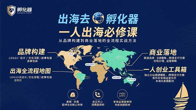 出海去 孵化器 一人出海必修课：从品牌构建到商业落地的全流程实战方法-凌云网创