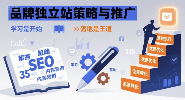 品牌独立站策略与推广，学习是开始，落地是王道-凌云网创