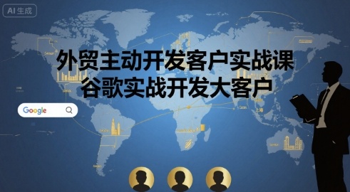 外贸主动开发客户实战课，谷歌实战开发大客户-凌云网创