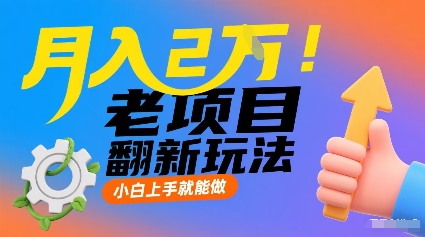 月入2W！老项目翻新玩法，小白上手就能做，非常容易上手-凌云网创