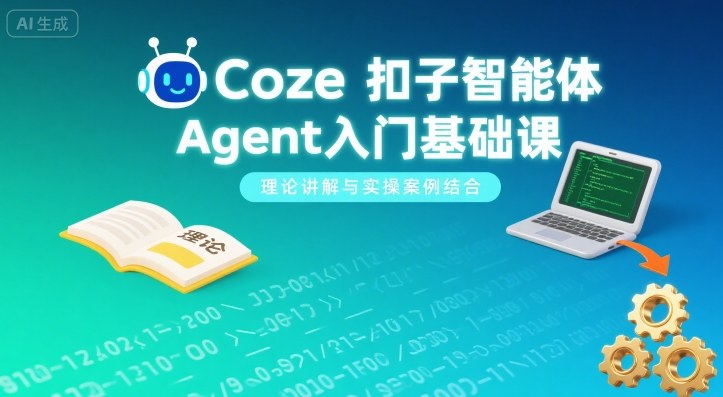 Coze扣子智能体Agent入门基础课，理论讲解与实操案例结合-凌云网创