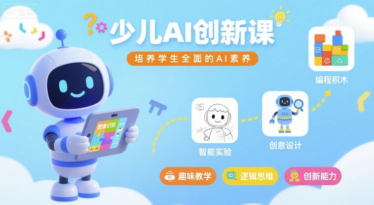 少儿AI创新课，培养学生全面的AI素养-凌云网创