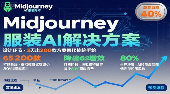 AI在服装领域的运用，使用midjourney做服装辅助企业降低成本-凌云网创