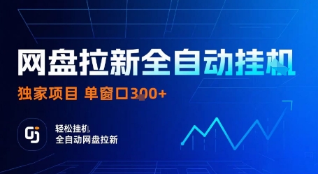 网盘拉新全自动挂G，独家项目，全自动运行完成拉新做任务，单窗口3张+【揭秘】-凌云网创
