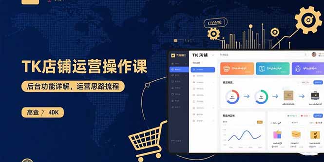 TK店铺运营实操课：后台功能详解，商品上架流程，运营思路拆解-凌云网创